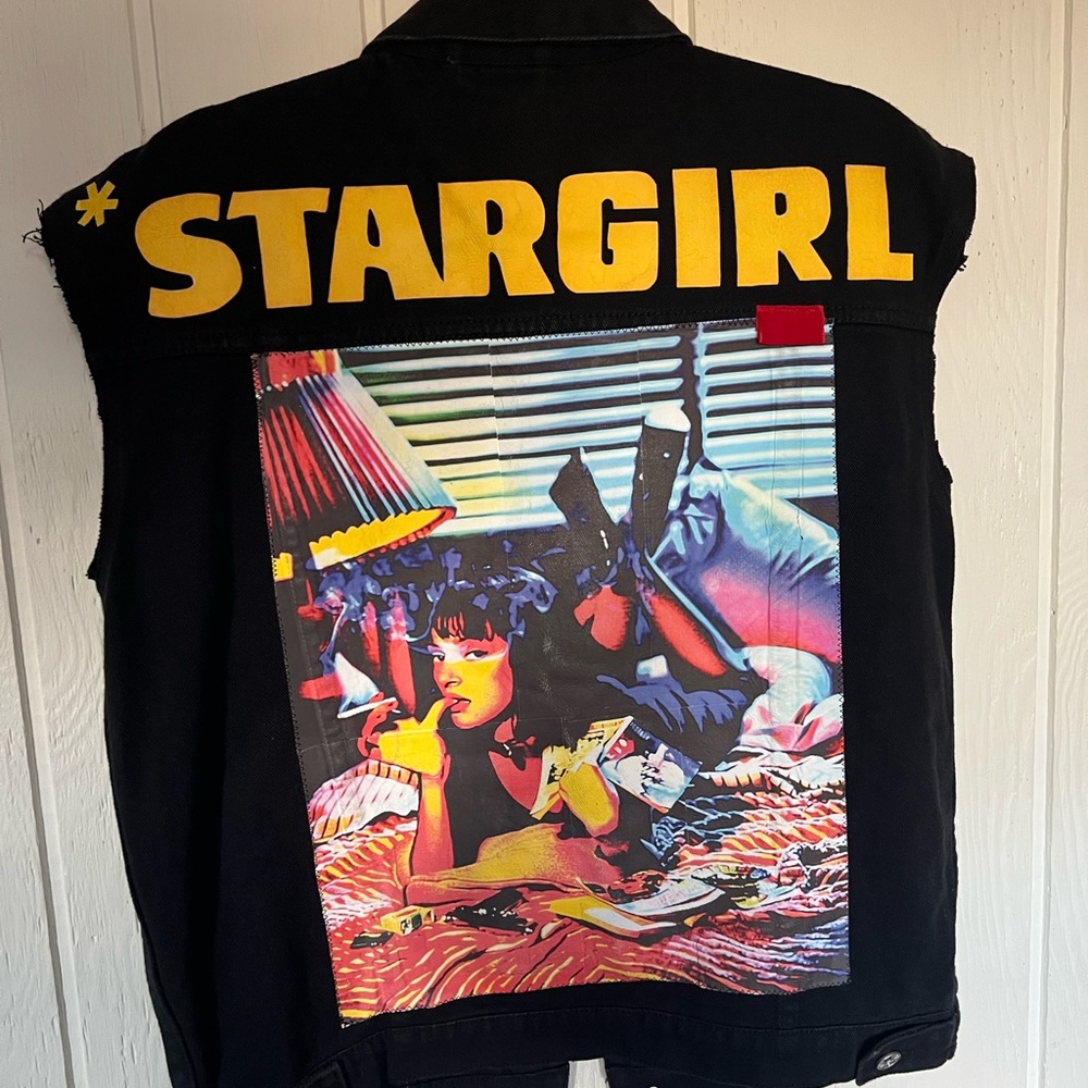 Custom Collector Vest STARGIRL Back Graphic XL – Rare Hand-Made Piece